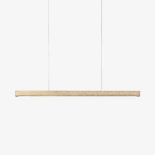 Imiror Minimalist Travertine Linear Pendant - Blowlighting
