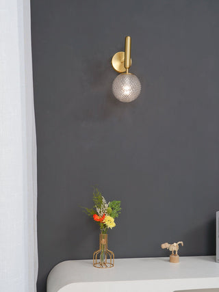 Miira Mesh Globe Industrial Wall Sconce