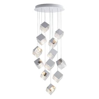 Square Cascading Cube Cluster Pendant Light