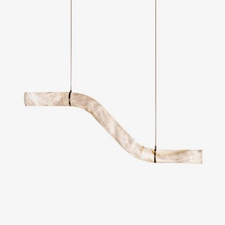 Utalyra Curved Alabaster Pendant Light - Blowlighting