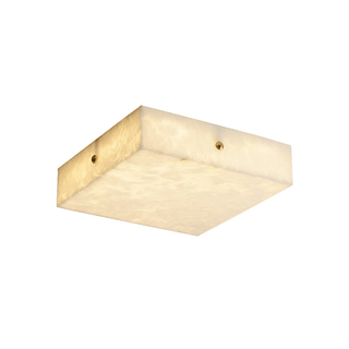 Vephaeth Minimalist Alabaster Flush Mount - Blowlighting