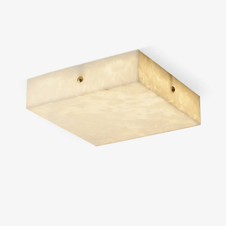 Vephaeth Minimalist Alabaster Flush Mount - Blowlighting