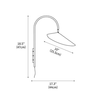Arum Minimalist Iron Wall Light
