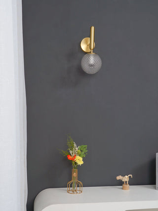 Miira Mesh Globe Industrial Wall Sconce