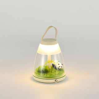 Contemporary Creative Rechargeable ABS Acrylic Cylinder Animal Wedding Portable LED Table Lamp Night Light For Dining Room