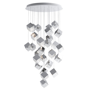 Square Cascading Cube Cluster Pendant Light