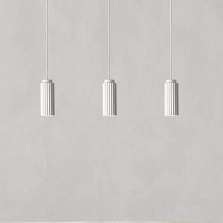 Contemporary Nordic Round Cylinder Iron Aluminum 1-Light Pendant Light For Bedroom