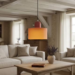 Morvella Sculptural Pendant Light – Refined Cylindrical Design Decorative Hanging Lamp N31