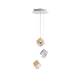 Square Cascading Cube Cluster Pendant Light