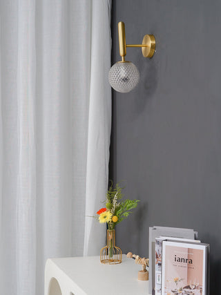 Miira Mesh Globe Industrial Wall Sconce