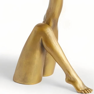 Kickra  Modern Designer Candle Holder with Gold Leg-Inspired Base U22