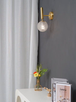 Miira Mesh Globe Industrial Wall Sconce