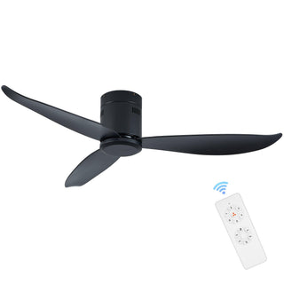 Spar Minimalist Metal Ceiling Fan No Light