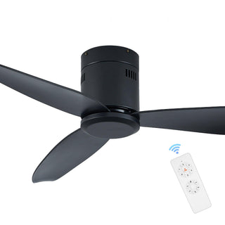 Spar Minimalist Metal Ceiling Fan No Light