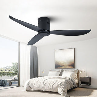 Spar Minimalist Metal Ceiling Fan No Light