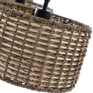 Ravelo Rustic Drum Pendant Light with Sculptural Metal Design for Dining and Living Spaces
