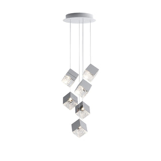 Square Cascading Cube Cluster Pendant Light