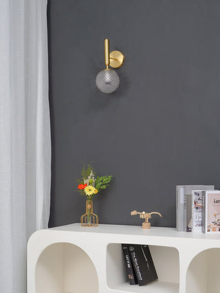 Miira Mesh Globe Industrial Wall Sconce