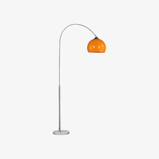 Aethervox Mid-Century Modern Arch Floor Lamp - Metal Design with Marble Accents for Living Room