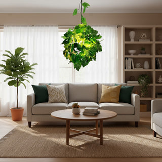 Boltvein Natural-Inspired Pendant Lamp - Botanical-Industrial Fusion Design for Modern Interior Decor U24