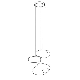 Orion Random Modern Glass Pendant Light