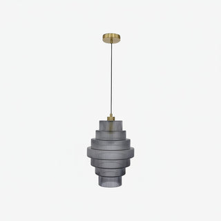 Kaleon Retro Glass Pendant Light - Glass Accents Art Deco Design for Dining and Living Room Ambiance