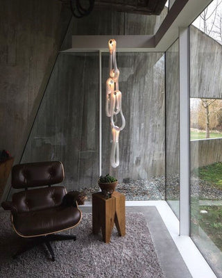 Astra Modern Glass Linear Chandelier