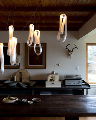 Astra Modern Glass Linear Chandelier