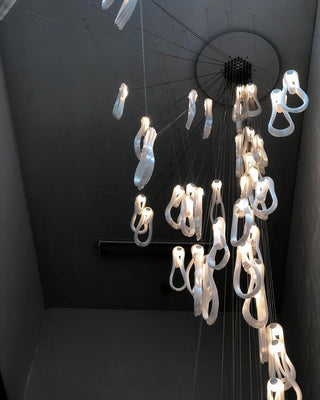 Astra Modern Glass Linear Chandelier