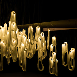 Astra Modern Glass Linear Chandelier