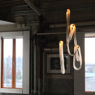 Astra Modern Glass Linear Chandelier