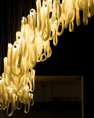 Astra Modern Glass Linear Chandelier