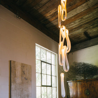 Astra Modern Glass Linear Chandelier