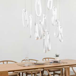 Astra Modern Glass Linear Chandelier