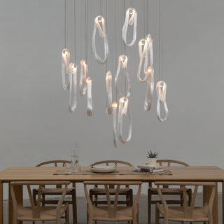 Astra Modern Glass Linear Chandelier