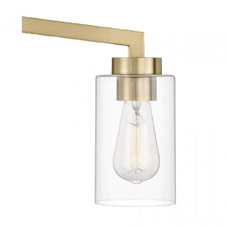 Brassiq Industrial Glass Cylinder Wall Lamp - Vintage Style Bathroom Vanity Light