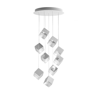 Square Cascading Cube Cluster Pendant Light