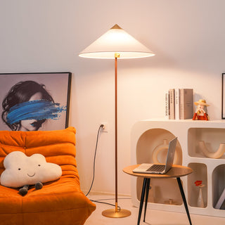 Chinese Farmhouse Fabric Floor Lamp