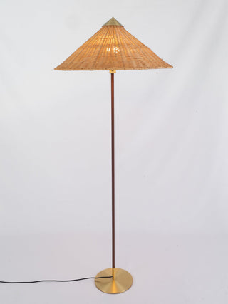 Chinese Farmhouse Fabric Floor Lamp