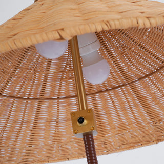 Chinese Farmhouse Fabric Floor Lamp