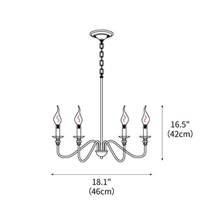 Ableton Classic Brass Chandelier