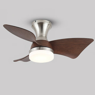 Aero Modern Brass  Wood Ceiling Fan Light
