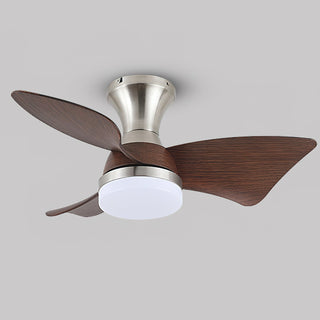 Aero Modern Brass  Wood Ceiling Fan Light