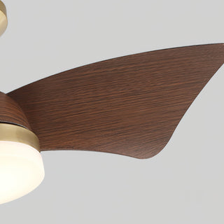 Aero Modern Brass  Wood Ceiling Fan Light