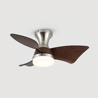 Aero Modern Brass  Wood Ceiling Fan Light