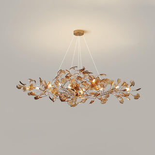 Ginkgo Leaf Luxury Acrylic Chandelier