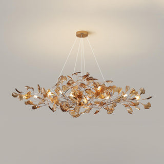 Ginkgo Leaf Luxury Acrylic Chandelier