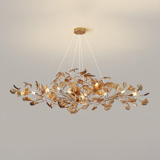 Ginkgo Leaf Luxury Acrylic Chandelier
