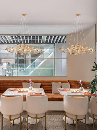 Ginkgo Leaf Luxury Acrylic Chandelier