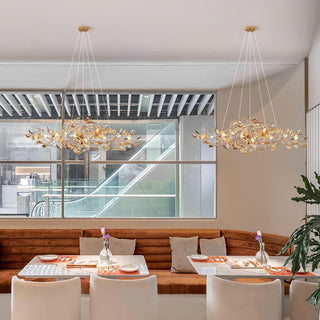 Ginkgo Leaf Luxury Acrylic Chandelier